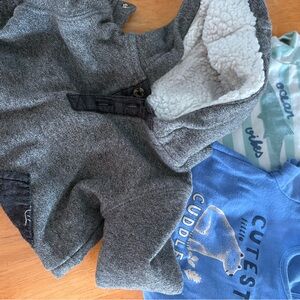 Little Earth Gray and Blue Kids Short Sleeve Tees